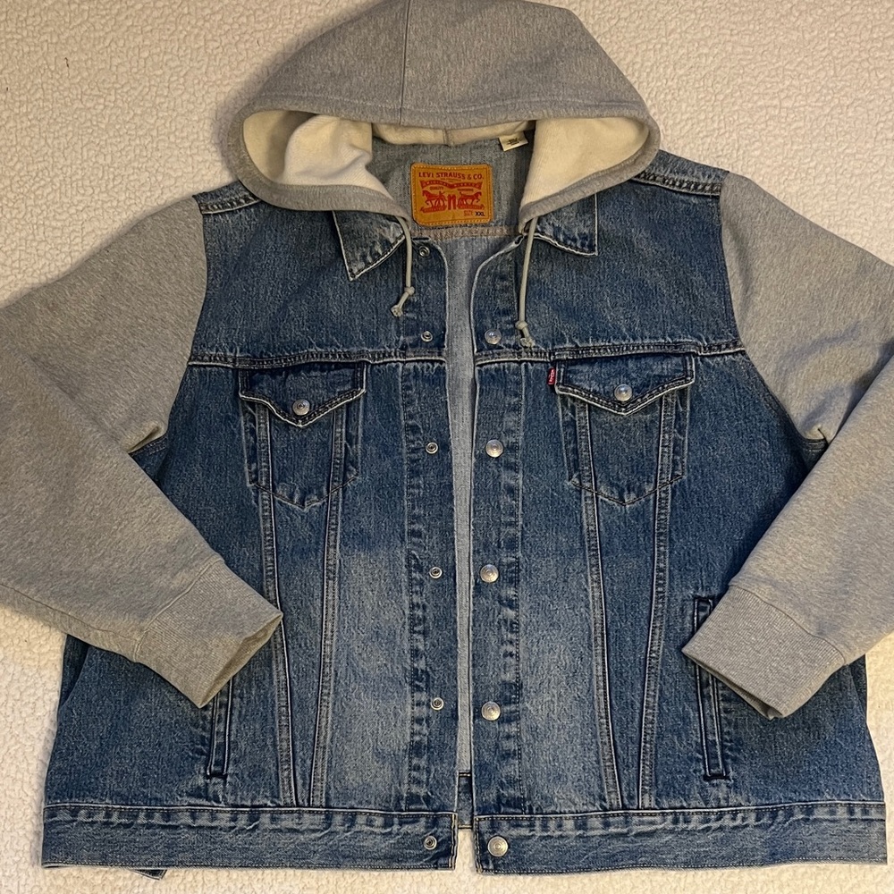 Men’s Levi's Blue Denim & Fleece Jacket